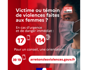 Victime ou témoin de violences faites aux femmes