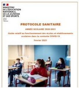Protocole sanitaire dans les écoles et en restauration scolaire au 1er février 2021